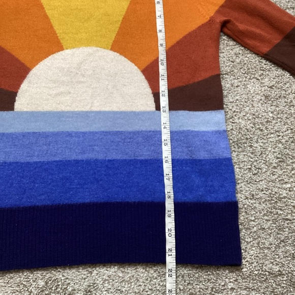 Stoned Immaculate California Dreamin Sweater Multi Sunset Wool Small Intarsia - Picture 10 of 11